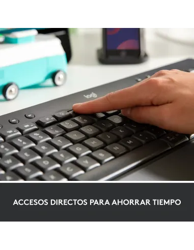 Logitech 920-010917 teclado Oficina Bluetooth QWERTY Español Grafito