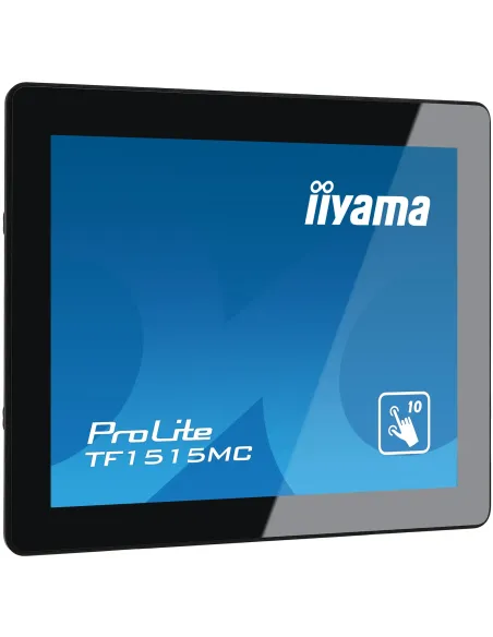 iiyama TF1515MC-B2 pantalla de señalización 38,1 cm (15") LED 350 cd   m² XGA Negro Pantalla táctil