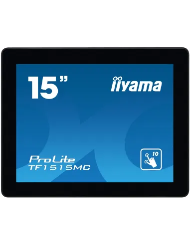 iiyama TF1515MC-B2 pantalla de señalización 38,1 cm (15") LED 350 cd   m² XGA Negro Pantalla táctil