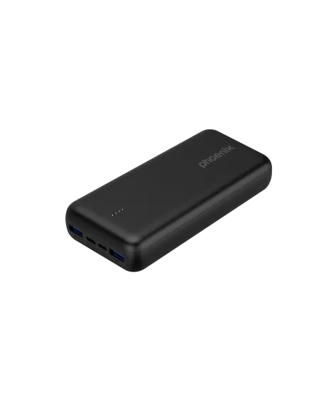 Phoenix powerbank batería externa 20000mah con 2 usb carga rapida y 1 usb tipo c pd Phoenix powerbank batería externa 20000mah con 2 usb carga rapida y 1 usb tipo c pd
