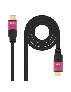Nanocable 10.15.3715 cable HDMI 15 m HDMI tipo A (Estándar) Negro, Rosa