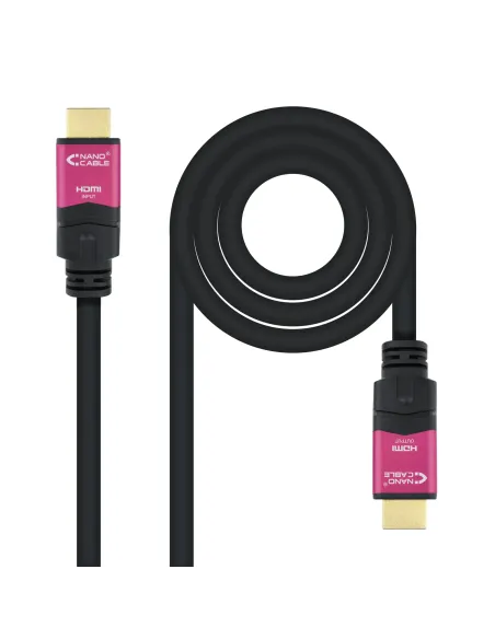 Nanocable 10.15.3715 cable HDMI 15 m HDMI tipo A (Estándar) Negro, Rosa Nanocable 10.15.3715 cable HDMI 15 m HDMI tipo A (Estándar) Negro, Rosa