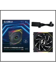 Ventilador caja gaming lian li unifan tl - lcd inalambrico argb 120mm negro