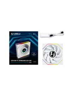 Ventilador caja lian li unifan tl - lcd wireless argb 120mm white