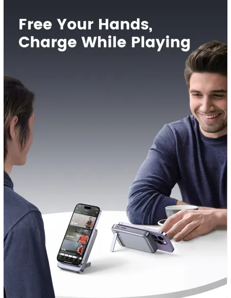 Ugreen 10000mAh Mini Powerbank Wireless 20W with MagSafe grey