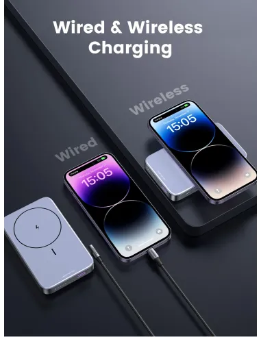 Ugreen 10000mAh Mini Powerbank Wireless 20W with MagSafe grey