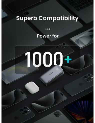 Ugreen 10000mAh Mini Powerbank Quick Charging 30W Gris