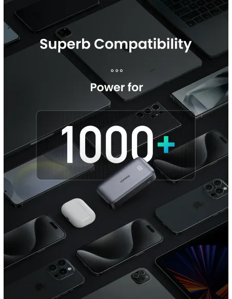 Ugreen 10000mAh Mini Powerbank Quick Charging 30W Gris