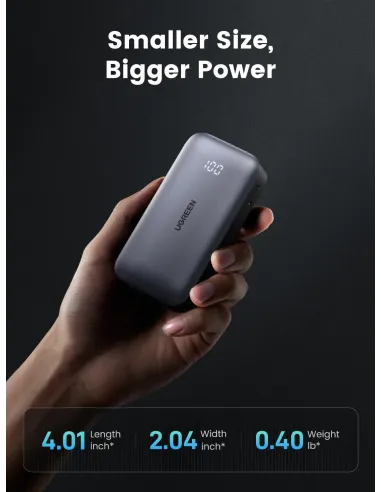 Ugreen 10000mAh Mini Powerbank Quick Charging 30W Gris