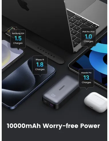 Ugreen 10000mAh Mini Powerbank Quick Charging 30W Gris