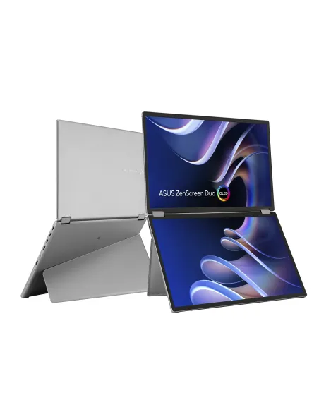 ASUS ZenScreen Duo OLED MQ149CD pantalla para PC 35,6 cm (14") 1920 x 1200 Pixeles WUXGA Plata