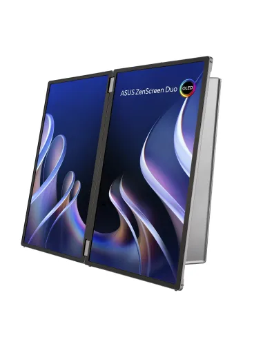 ASUS ZenScreen Duo OLED MQ149CD pantalla para PC 35,6 cm (14") 1920 x 1200 Pixeles WUXGA Plata