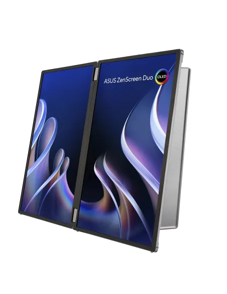 ASUS ZenScreen Duo OLED MQ149CD pantalla para PC 35,6 cm (14") 1920 x 1200 Pixeles WUXGA Plata