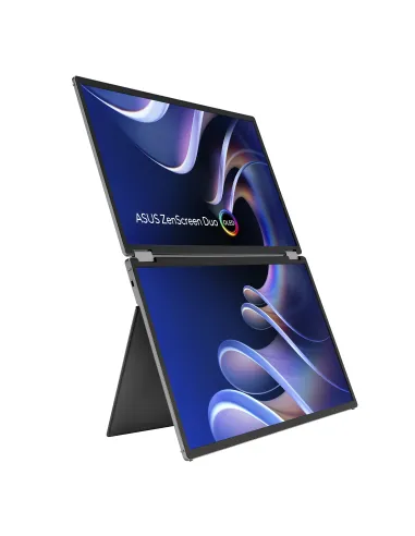 ASUS ZenScreen Duo OLED MQ149CD pantalla para PC 35,6 cm (14") 1920 x 1200 Pixeles WUXGA Plata