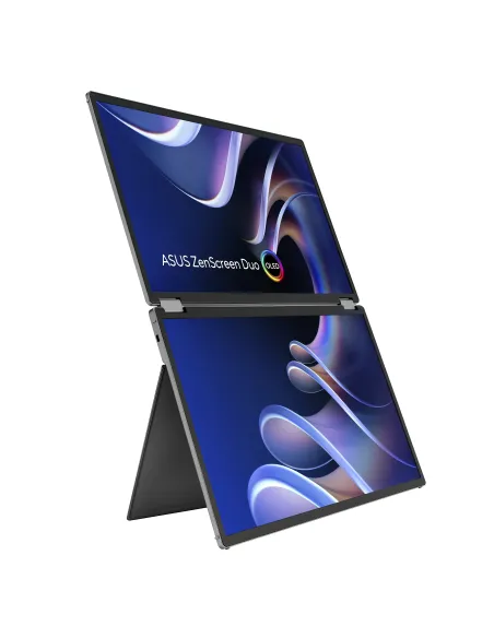 ASUS ZenScreen Duo OLED MQ149CD pantalla para PC 35,6 cm (14") 1920 x 1200 Pixeles WUXGA Plata