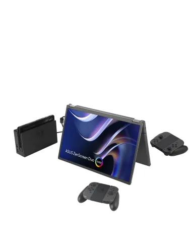 ASUS ZenScreen Duo OLED MQ149CD pantalla para PC 35,6 cm (14") 1920 x 1200 Pixeles WUXGA Plata