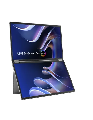 ASUS ZenScreen Duo OLED MQ149CD pantalla para PC 35,6 cm (14") 1920 x 1200 Pixeles WUXGA Plata
