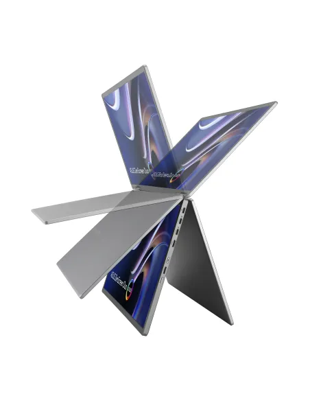 ASUS ZenScreen Duo OLED MQ149CD pantalla para PC 35,6 cm (14") 1920 x 1200 Pixeles WUXGA Plata