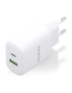 AISENS Cargador GaN 20W, 1xUSB-C PD3.0, 1xUSB-A QC3.0, Blanco 2