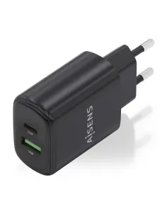 AISENS Cargador GaN 25W, 1xUSB-C PD3.0, 1xUSB-A QC3.0, Negro 2