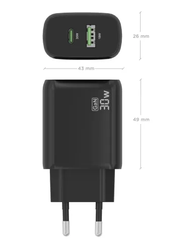 AISENS A110-0924 cargador de dispositivo móvil Cámara digital, MP3, MP4, Teléfono móvil, Navegante, Portátil, Consola de juegos