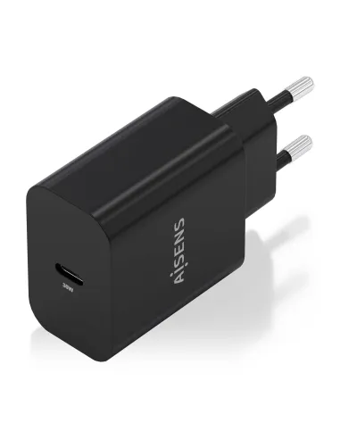 AISENS Cargador GaN 30W, 1xUSB-C PD3.0, Negro