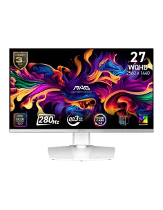 MSI MAG 272QPW QD-OLED X28 pantalla para PC 67,3 cm (26.5") 2560 x 1440 Pixeles Wide Quad HD Blanco