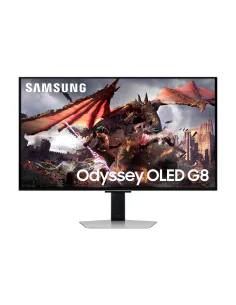 Samsung G80SD pantalla para PC 81,3 cm (32") 3840 x 2160 Pixeles 4K Ultra HD OLED Plata