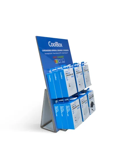 CoolBox PACK 18 CARGADORES GAN + EXPOSITOR CoolBox PACK 18 CARGADORES GAN + EXPOSITOR