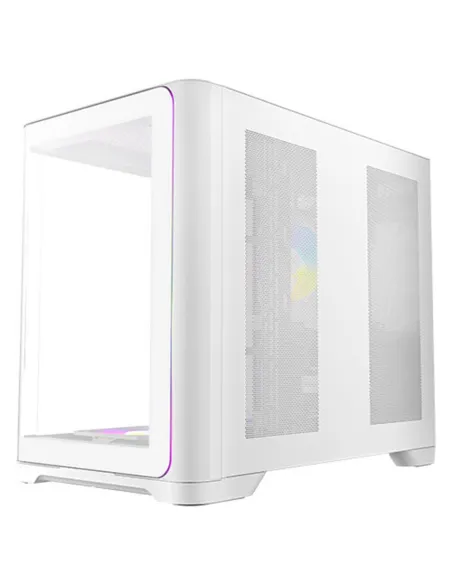 Caja ordenador gaming antec c5 curve argb atx cristal templado blanca