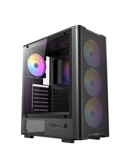 Caja ordenador gaming antec vx - 320 atx argb cristal templado negra Caja ordenador gaming antec vx - 320 atx argb cristal templado negra
