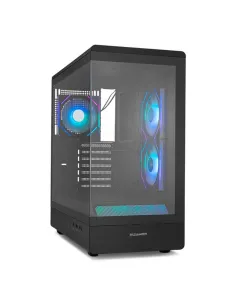 Caja ordenador gaming nox hummer signal atx argb cristal templado negro