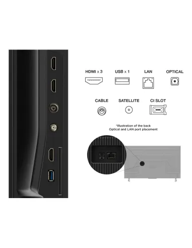 TCL P6K 43P6K Televisor 109,2 cm (43") 4K Ultra HD Smart TV Wifi Metálico