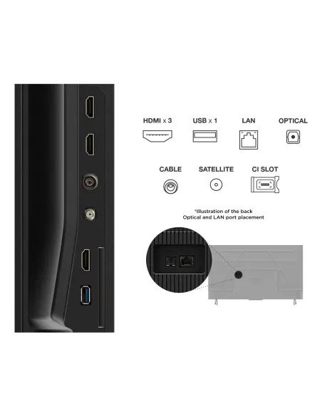 TCL P6K 43P6K Televisor 109,2 cm (43") 4K Ultra HD Smart TV Wifi Metálico