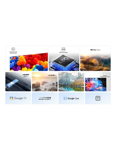 TCL P6K 43P6K Televisor 109,2 cm (43") 4K Ultra HD Smart TV Wifi Metálico