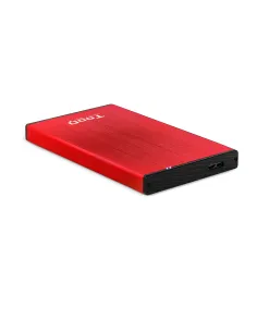 TooQ TQE-2527R caja para disco duro externo Caja de disco duro (HDD) Negro, Rojo 2.5" 2