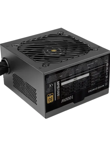 Mars Gaming MPB1000SI unidad de fuente de alimentación 1000 W 24-pin ATX ATX Negro Mars Gaming MPB1000SI unidad de fuente de alimentación 1000 W 24-pin ATX ATX Negro