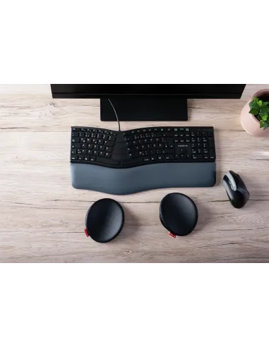 CHERRY SLIDEPAD ERGO descansa muñecas Negro