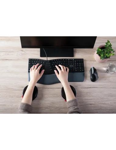 CHERRY SLIDEPAD ERGO descansa muñecas Negro