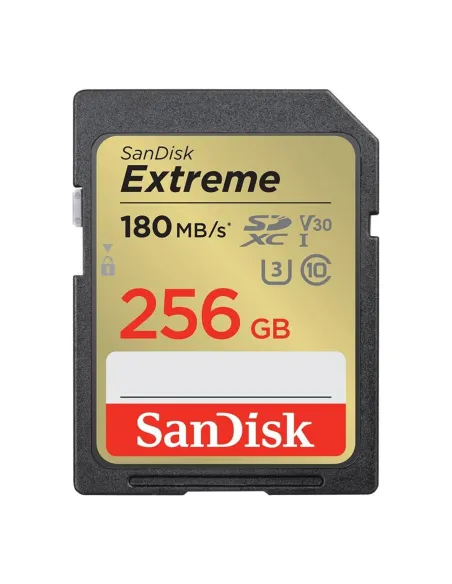 Tarjeta memoria secure digital sdxc 256gb sandisk extreme clase 10 uhs - i u3