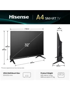 Hisense 32A4Q 81,3 cm (32") HD Smart TV Wifi Negro 2