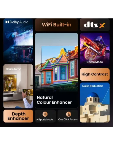 Hisense 32A4Q 81,3 cm (32") HD Smart TV Wifi Negro