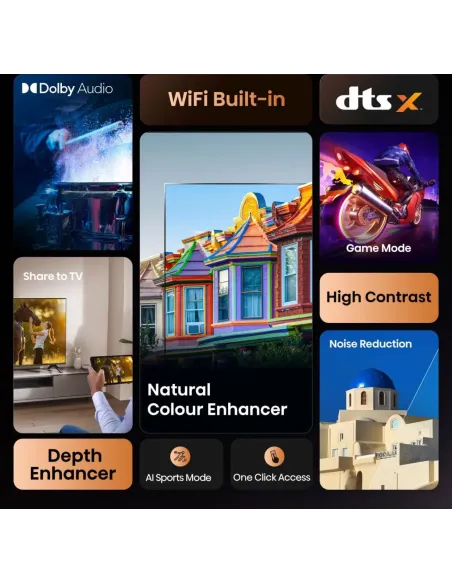 Hisense 32A4Q 81,3 cm (32") HD Smart TV Wifi Negro