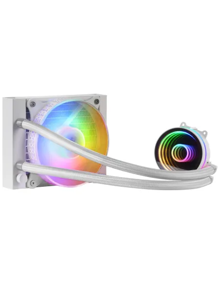 Mars Gaming ML-ONE120, Refrigeración Líquida CPU, TDP 200 W, Espejo Infinito, Ventilador FRGB Silencioso, Multisocket