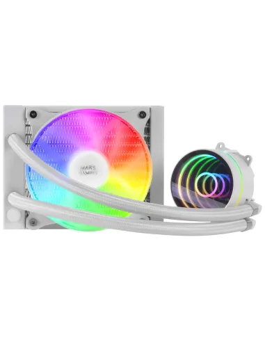 Mars Gaming ML-ONE120, Refrigeración Líquida CPU, TDP 200 W, Espejo Infinito, Ventilador FRGB Silencioso, Multisocket