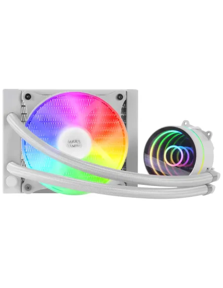 Mars Gaming ML-ONE120, Refrigeración Líquida CPU, TDP 200 W, Espejo Infinito, Ventilador FRGB Silencioso, Multisocket