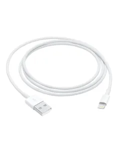 Cable original apple iphone usb tipo a a lightning 1m -  macho - macho -  blanco