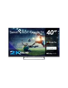 Tv smart tech 40 pulgadas google tv 2k dolbi audio chromecast