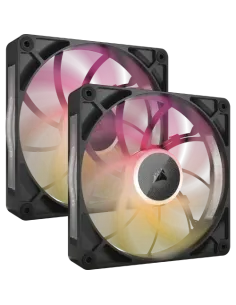Corsair iCUE LINK RX140 MAX RGB Carcasa del ordenador Ventilador 14 cm Negro 2 pieza(s)