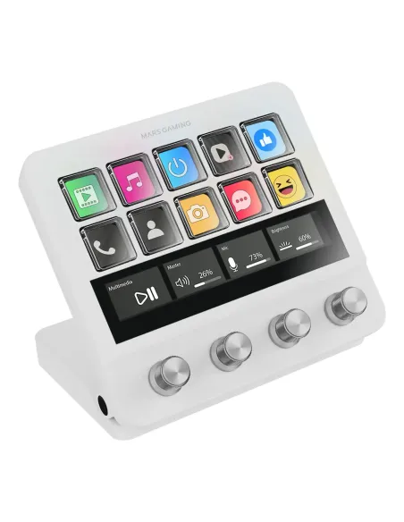 Mars Gaming MS-DPROW Blanco 10 botones Mars Gaming MS-DPROW Blanco 10 botones